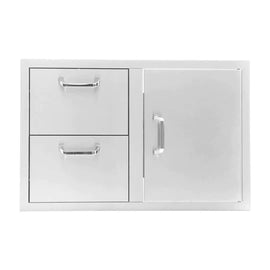 PCM 260 Series 32 Inch Access Door & Double Drawer Combo (Reversible)