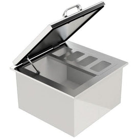 PCM 260 Series 25 Inch Drop In Ice Bin Cooler With Condiment Tray