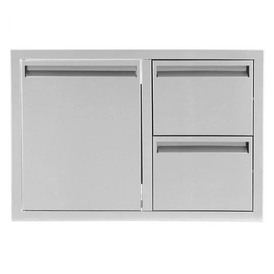 PCM 350 Series 32 Inch Access Door & Double Drawer Combo (Reversible)