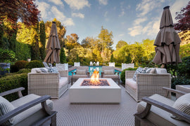 Lumacast Bloc Squared Fire Table