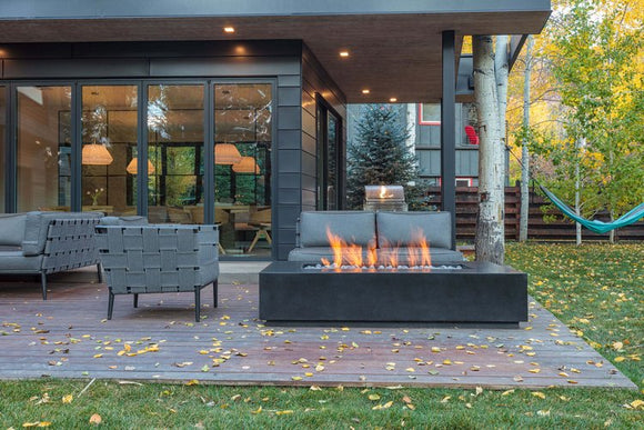 Lumacast Bloc Wide Fire Table