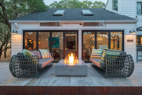 Lumacast Bloc Wide Fire Table