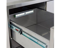 Blaze 3Pro Burner Basic Cart Only with Soft Close Hinges and Lights