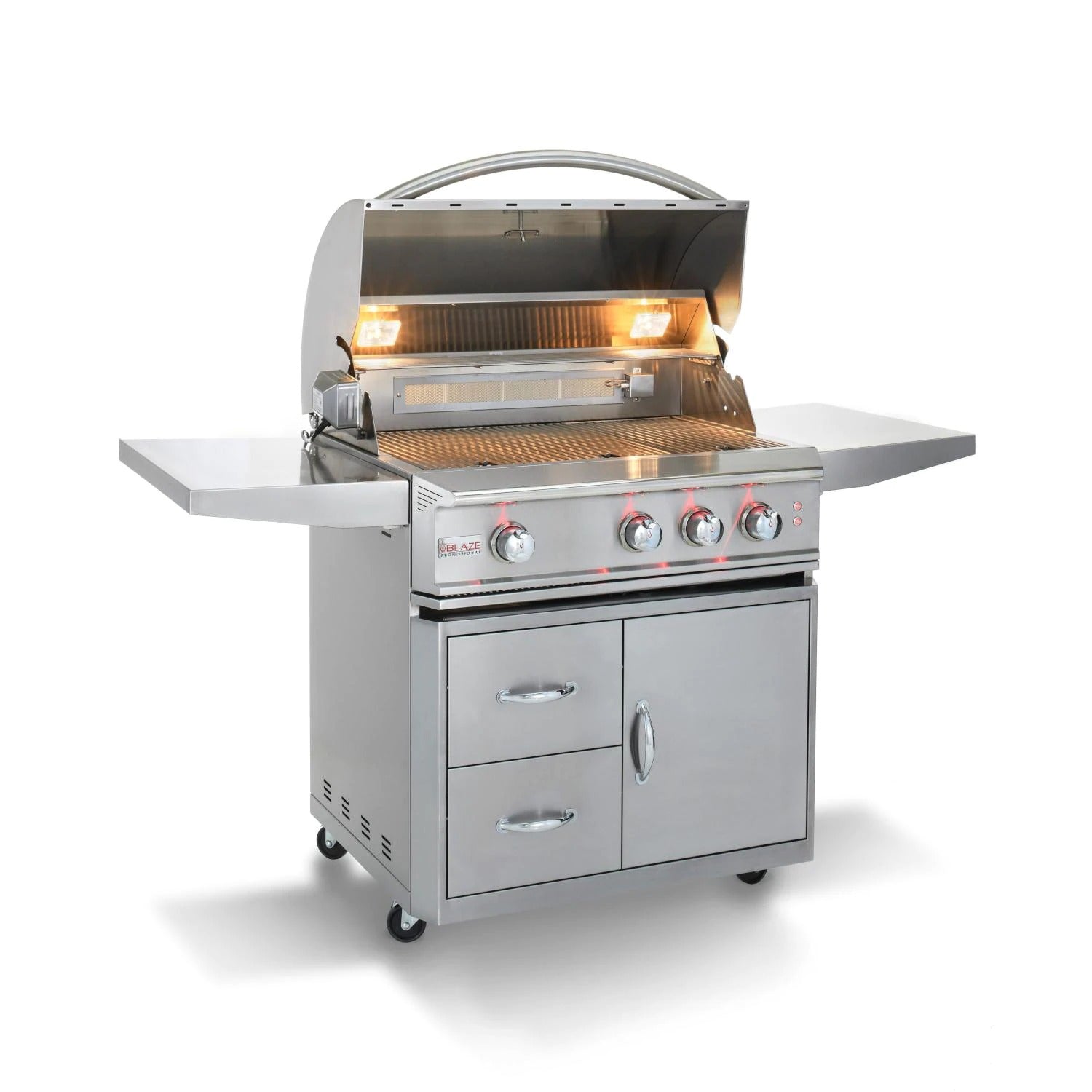 Blaze Professional 34-Inch 3-Burner Freestanding Grill With Rear Infrared Burner