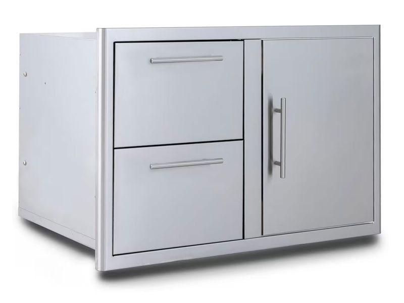 Blaze Door Drawer Combo with Soft Close Hinges and Lights