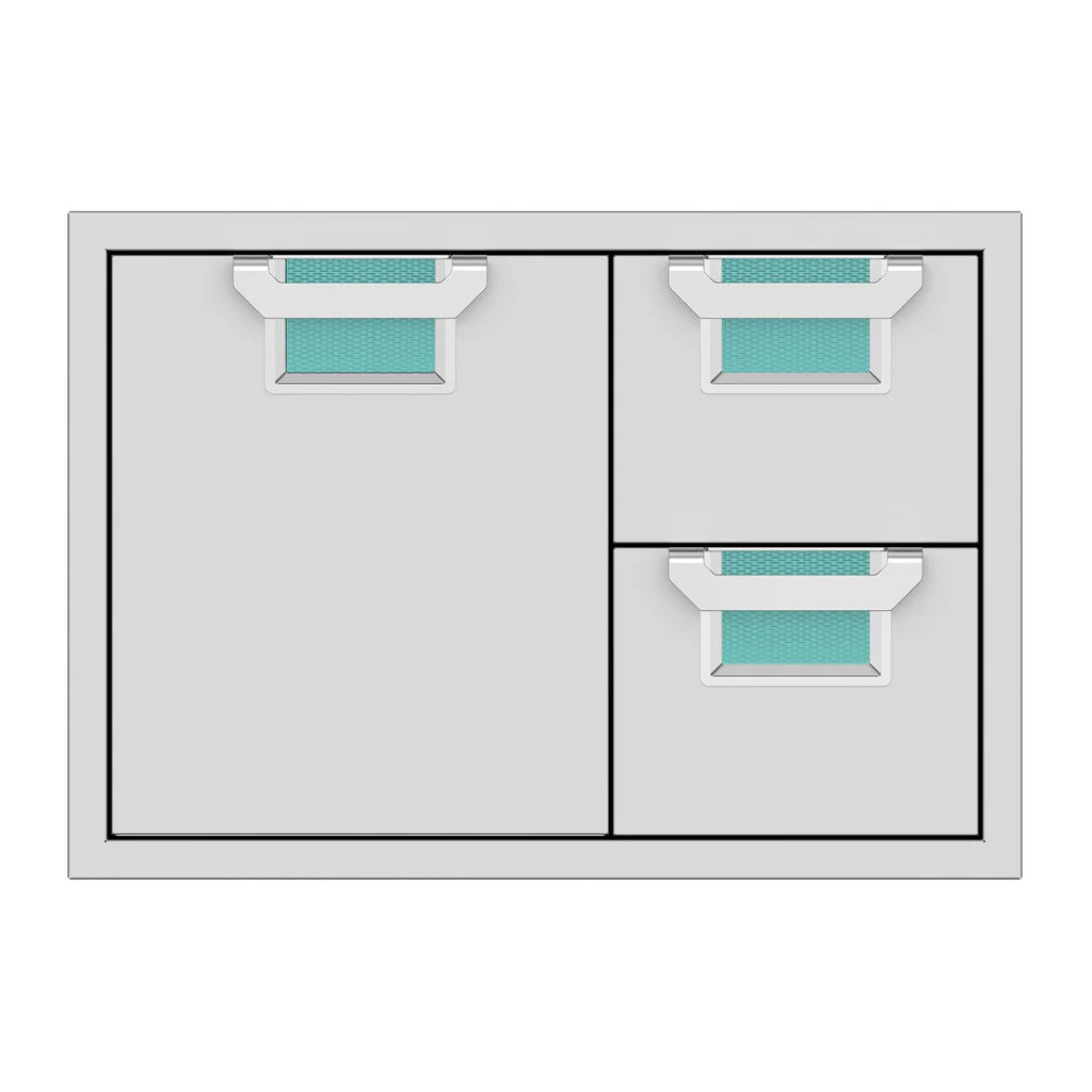 Aspire by Hestan 30 Inch Double Drawer and Storage Door Combo