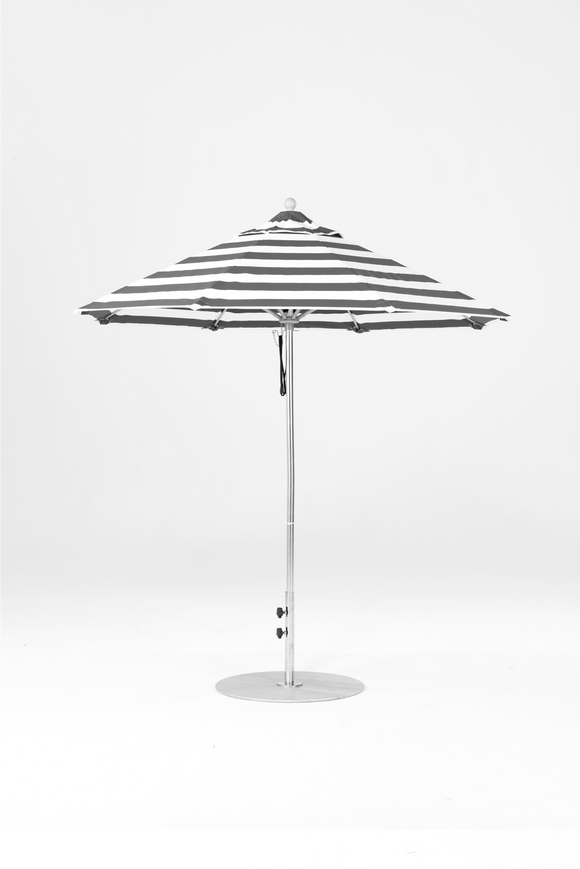 845FM- 017 Black Stripe-Brushed Silver
