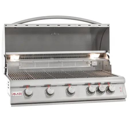 Blaze 5 Burner 40 Inch Built-in LTE Grill with Lights