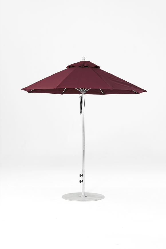 845FM-R177 Burgundy-Brushed Silver