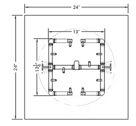 Warming Trends Universal Paver Kit for 23 Inch  - 25 Inch  Openings - 0