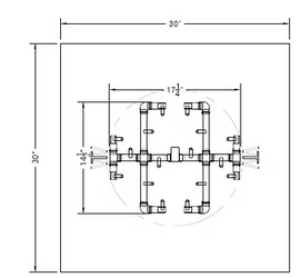 Warming Trends Universal Paver Kit for 26 Inch  - 28 Inch  Openings