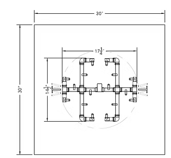 Warming Trends Universal Paver Kit for 29 Inch  - 31  Inch  Openings
