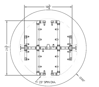Warming Trends Universal Paver Kit for 35 Inch  - 37 Inch  Openings
