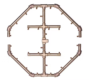 Warming Trends CFBO280 Octagon CROSSFIRE® Brass Burner with Circular Plate