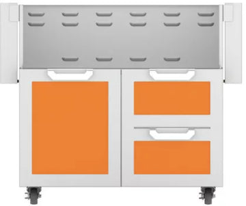 Hestan 36 Inch Double Drawer and Door Cart