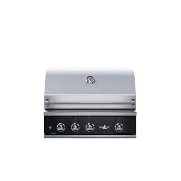 Delta Heat 32 inch Gas Grill with Infrared Rotisserie - Black Control Panel