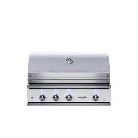 Delta Heat 38 Inch Gas Grill with Infrared Rotisserie & Sear Zone - White Control Panel
