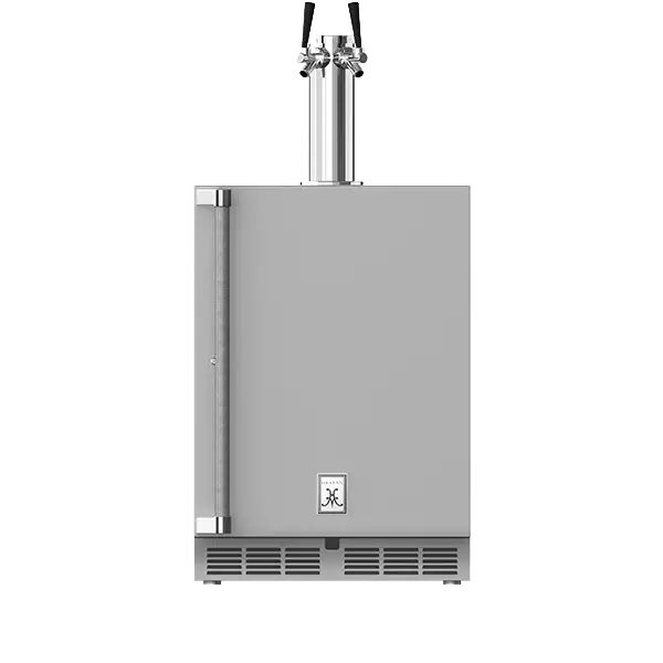 Hestan 24 Inch Double Tap Outdoor Beer Dispenser