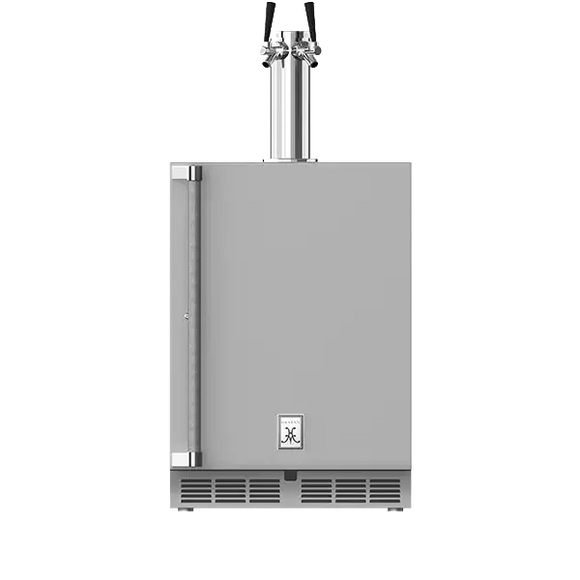 Hestan 24 Inch Outdoor Beer Dispenser with Solid Door and Lock