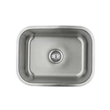 E-Stainless 18 Gauge, Large Single Bowl: 23 x 18 x 9'' Bowl Depth