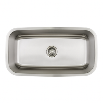 E-Stainless 18 Gauge, Large Single Rectangular Bowl: 31 x 18 x 10 Inch Bowl Depth