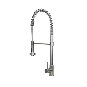 E-Stainless Kitchen:  Single Handle w/ Pull Out Spray, Pre-Rinse Style