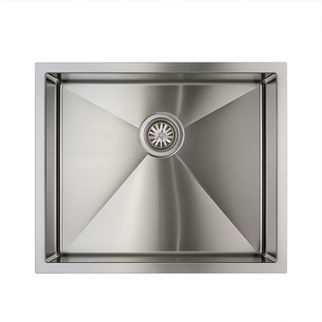 E-Stainless  Single Bowl: 19 x 19 x 10 Inch Bowl Depth with Very Small Radius Corners