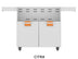 Aspire by Hestan 36 Inch Double Door Cart