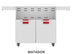 Aspire by Hestan 36 Inch Double Door Cart