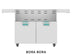 Aspire by Hestan 42 Inch Double Door Cart