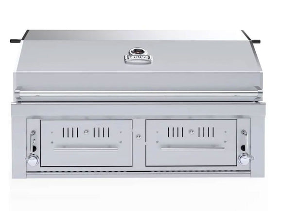 Sunstone Emerald 42 Inch Dual Zone Gas, Charcoal & Wood Burning Grill