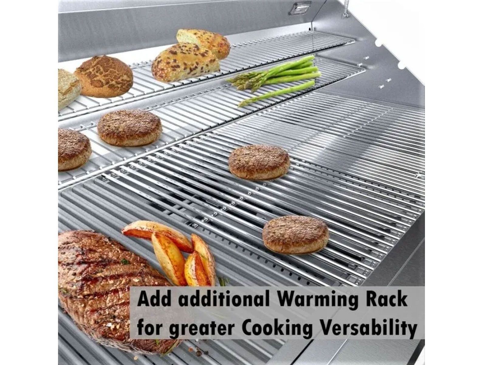 Sunstone Emerald 42 Inch Dual Zone Gas, Charcoal & Wood Burning Grill