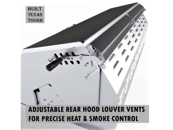 Sunstone Emerald 42 Inch Dual Zone Gas, Charcoal & Wood Burning Grill