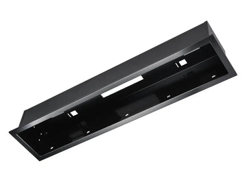 Heatstrip flush mount kit enclosure for a clean, seamless heater finish