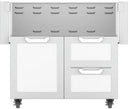 Hestan 36 Inch Double Drawer and Door Cart