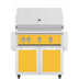 Hestan 36 Inch Grill With Rotisserie On Double Door Cart