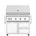 Hestan 42 Inch Grill With Rotisserie On Double Door & Drawer Cart