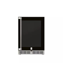 Hestan 24 Inch Outdoor Refrigerator with Glass Door and Lock