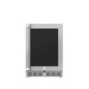 Hestan 24 Inch Outdoor Refrigerator with Glass Door and Lock