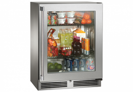 Perlick 18 Inch Outdoor Refrigerator with Glass Door