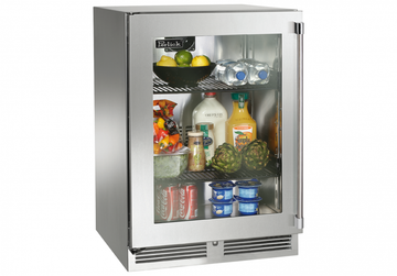 Perlick 24 Inch Outdoor Refrigerator With Glass Door and Lock