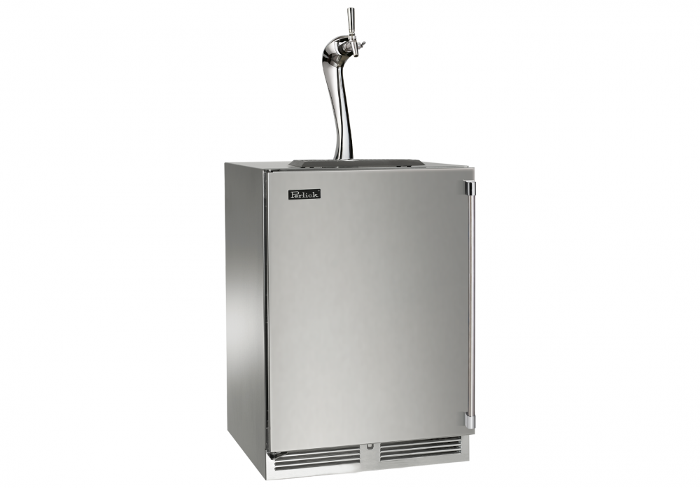 Perlick 24 Inch Indoor Beverage Dispenser with Solid Door and Lock