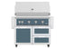 Hestan 42 Inch Grill With Rotisserie On Double Door & Drawer Cart