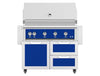 Hestan 42 Inch Grill With Rotisserie On Double Door & Drawer Cart