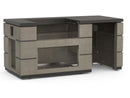Fire Magic Contemporary Pre-Fab Pizza Oven Island with Refrigerator Cut-out
