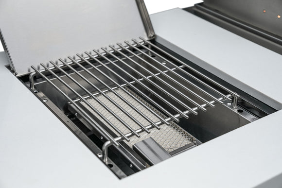 Mont Alpi 805 Black Stainless Steel Island with a Fridge Cabinet