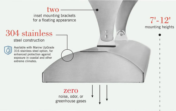 Infratech Marine UpGrade CD-6024 61-1/4-Inch 6,000W Dual-Element Electric Patio Heater