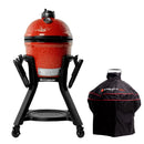 Kamado Joe Jr® plus Short Cover and Cart with Side Shelves Bundle-1