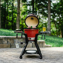 Kamado Joe Jr® plus Short Cover and Cart with Side Shelves Bundle-3
