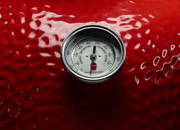 Kamado Joe Joe Jr. Red with Cart, Heat Deflector and Tools